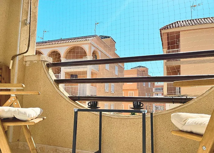 Yellow Apartment-La Mata -2 Min To Beach, Private Garage